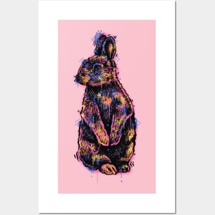 Splatter Bunny Posters and Art